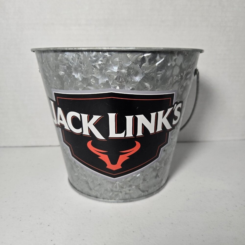 Jack Links Snanks Aluminum Advertising Bucket Pail With Handle